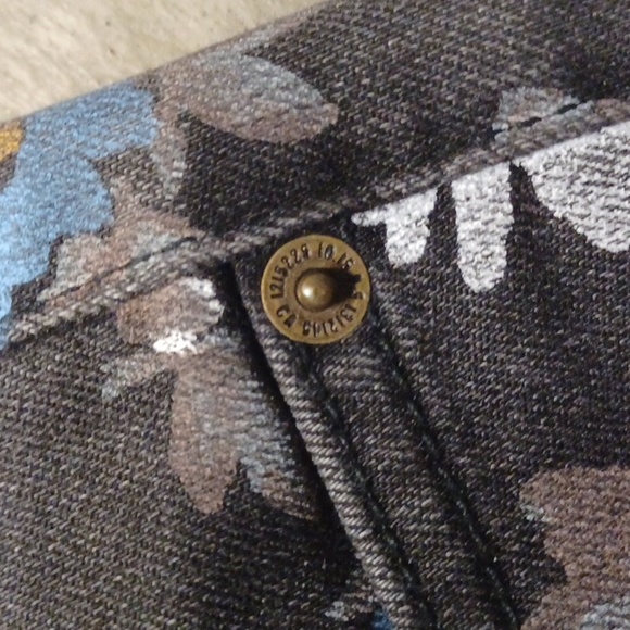 Current/Elliott The Stiletto Skinny Jeans in in Black Wildflower- Sz. 26 - Picture 10 of 12